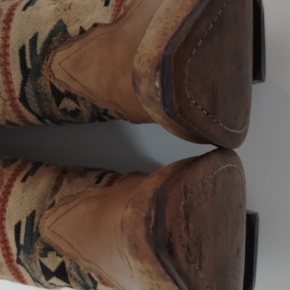 Seychelles Size 7.5 Aztec Leather Southwest Western Boots Womens Brown Cowgirl - Picture 5 of 10